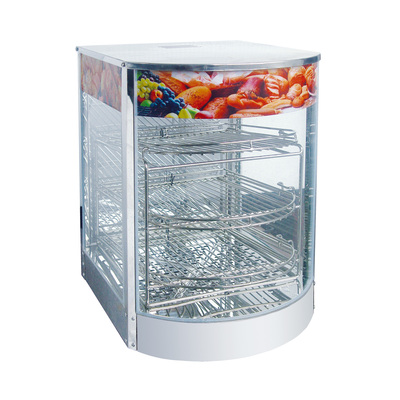 A.LEO WD-1P 3 Racks Commercial &nbsp;Electric Hot Counter Warmer Display Case Food Showcase