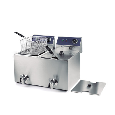 A.LEO DEF-8L-2F Electric Deep Fryer with Professional Tap
